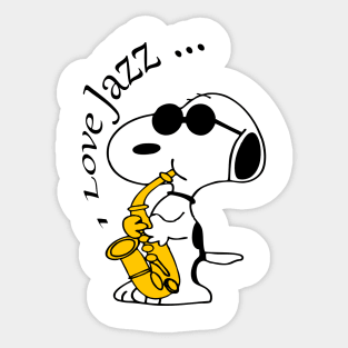 I Love Jazz Sticker